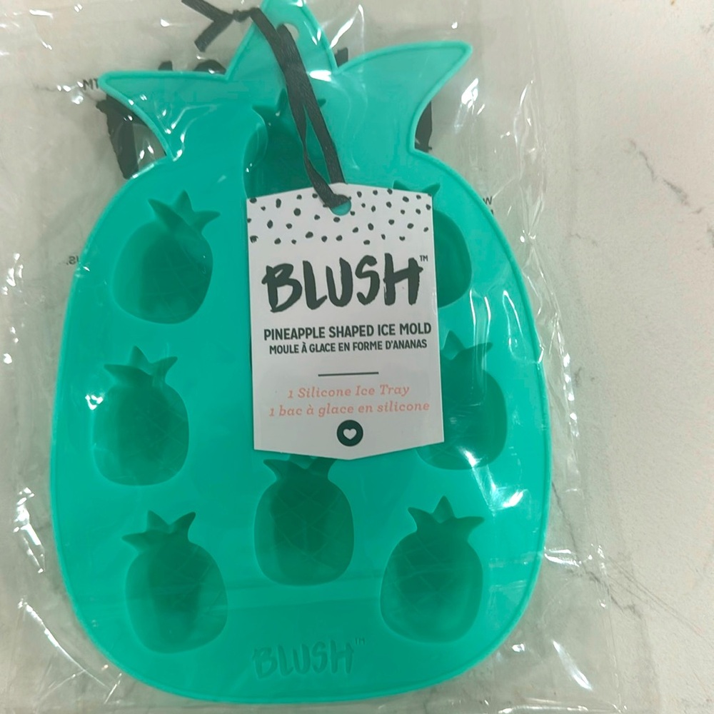 Blush pineapple ice mold